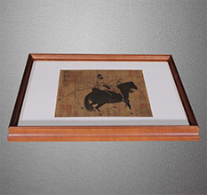 九寨沟书画装裱配框服务案例